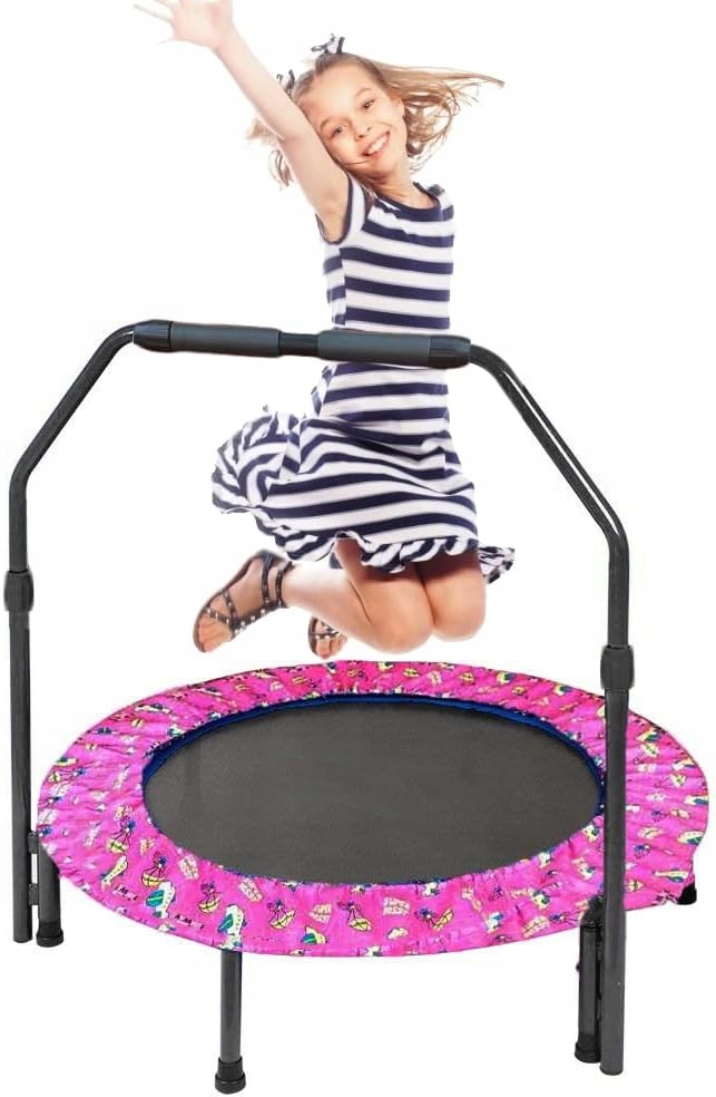 Domáca trampolína pre deti s rukoväťou, skladacia mini trampolína Fit-Jump